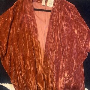 a new day Rust Velvet Women's Poncho